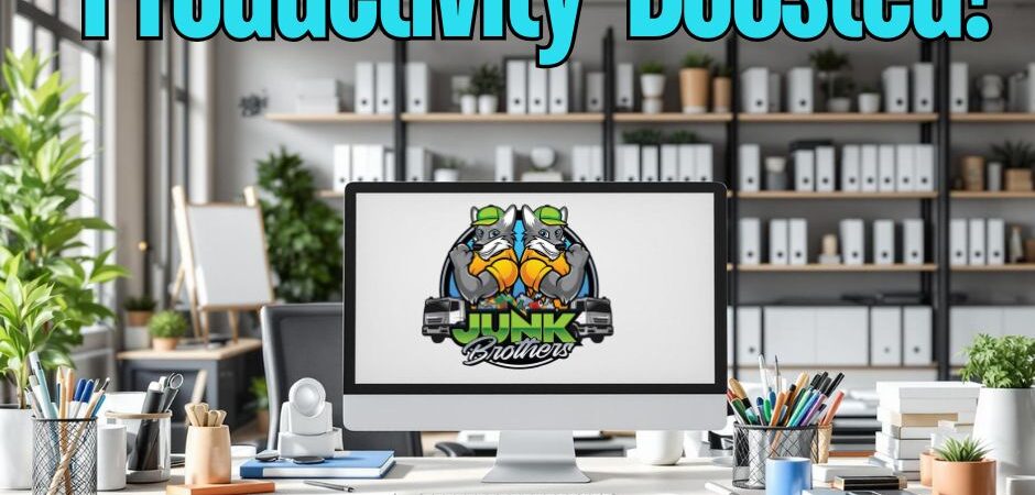 Boost productivity in the office with these decluttering tips from the junk brothers